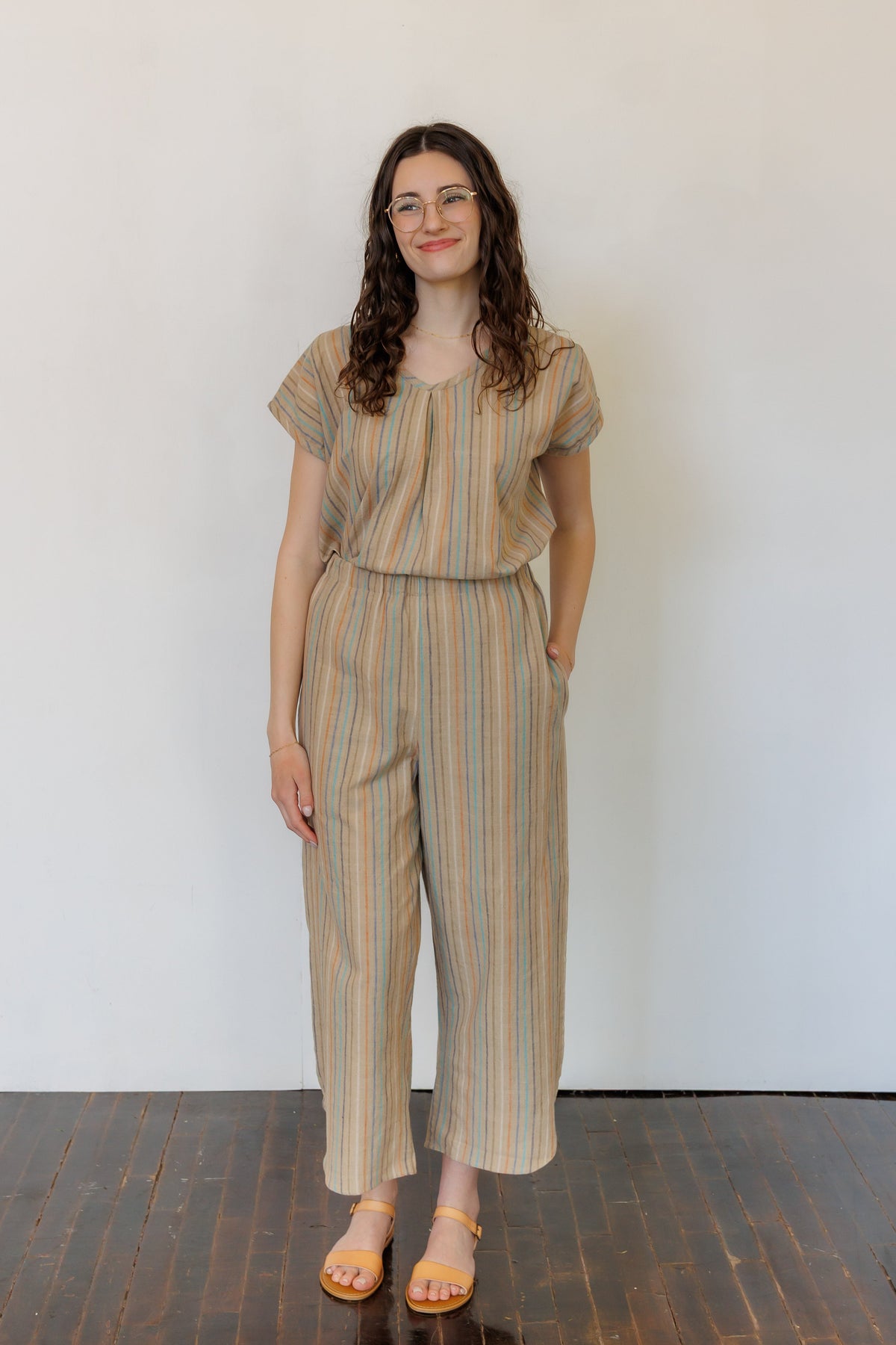 The Oasis Shirt in Hazel Stripe